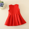 style coréen bébé filles robe / bébé fille robe d&#39;anniversaire couleur rouge